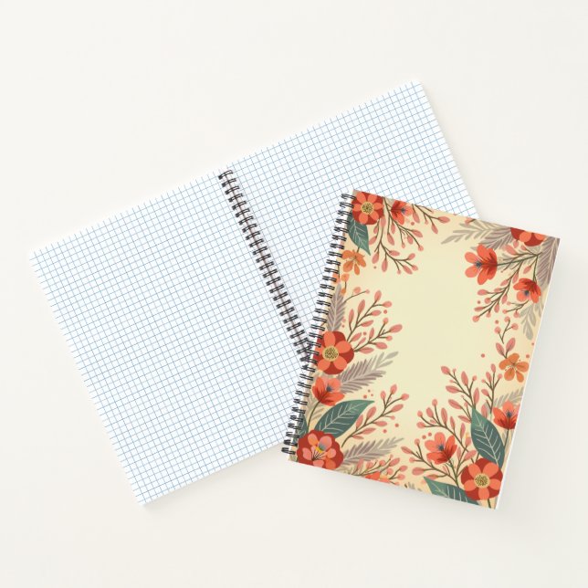 Carnet Fleur de printemps (Intérieur)
