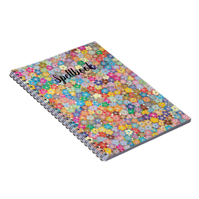 Carnet Fleur de Sakura multicolore  (Côté Droit)