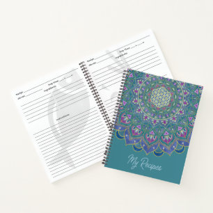 Carnet Fleur de Vie - Mandala Style Inde 1