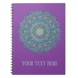 Carnet Fleur de Vie - Mandala Style Inde 1