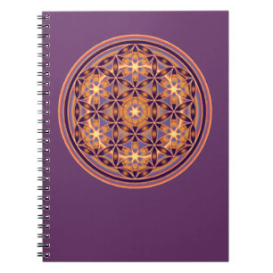 Carnet Fleur De Vie - Style Bouton 02