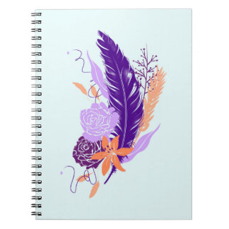 Carnet Fleur d'indigo