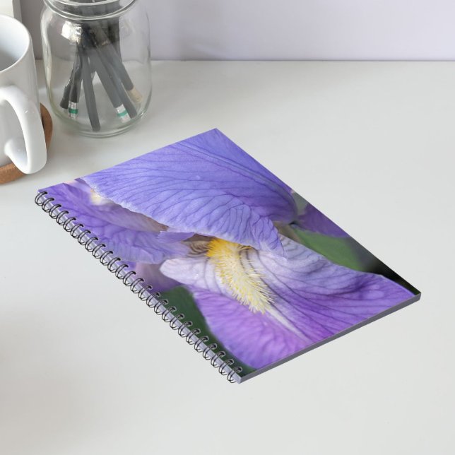 Carnet Fleur d'Iris Pourpre Florale (In Situ)