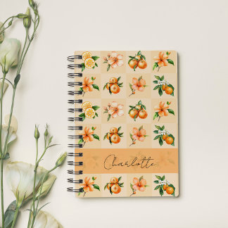 Carnet Fleur d'Oranger et Mandarine Personnalisées