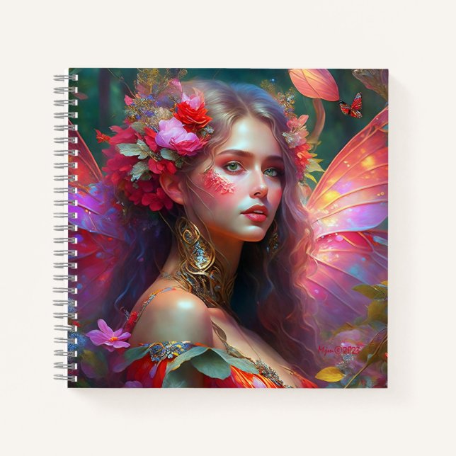 Carnet Fleur Imaginaire Jardin Fée (Devant)