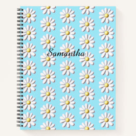 Carnet Fleur marguerite 3D