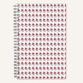 Carnet fleur rose