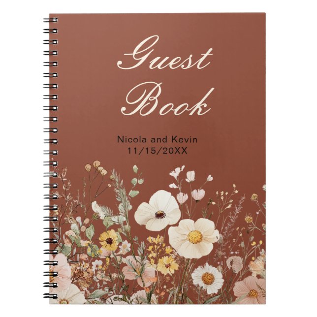 Carnet Fleur sauvage Automne Automne Automne Floral Maria (Devant)