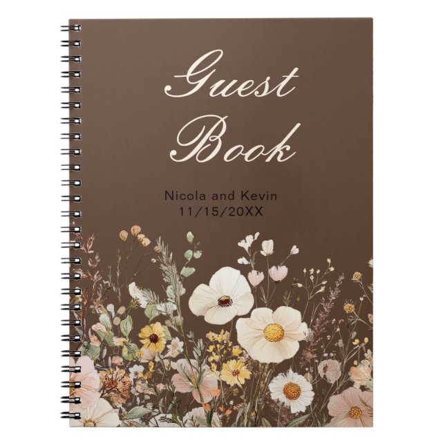 Carnet Fleur sauvage Automne Automne Automne Floral Maria (Devant)