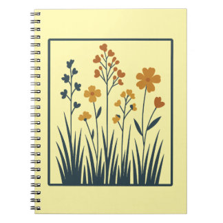 Carnet Fleur Sauvage Botanique Floral Nature Esthétique