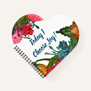 Carnet Fleurs à l'aquarelle Choos Joy Floral