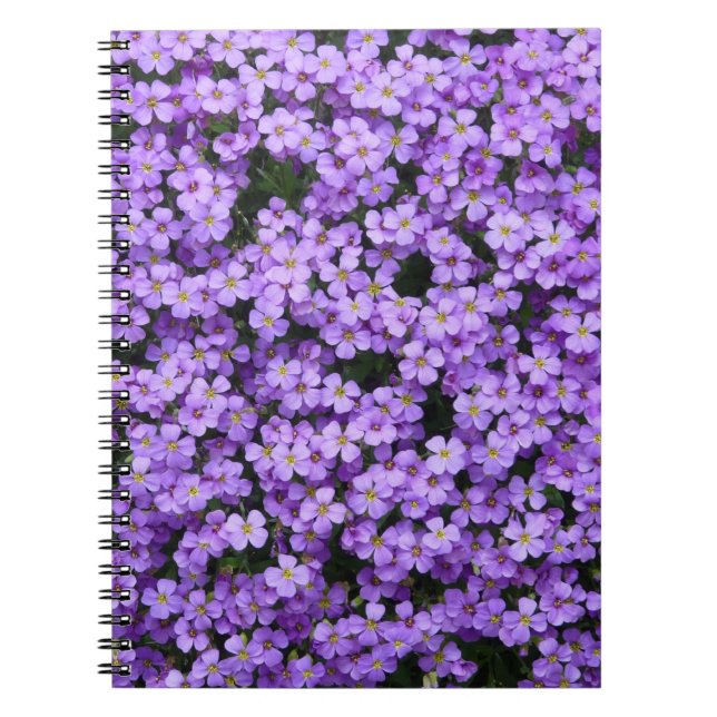 Carnet Fleurs bleues de coussin (Devant)