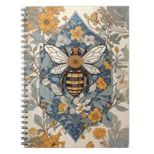 Carnet Fleurs d'abeilles vintages et sauvages