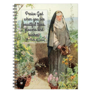 Carnet Fleurs d'arrosage St Clare d'Assisi (M 065; Citati
