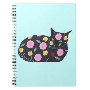 Carnet Fleurs de chats noirs Les chats Plante peuvent man