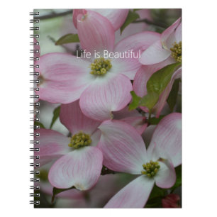 Carnet Fleurs de cornouiller rose joli (ma photographie)