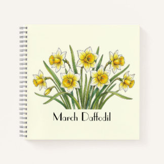 Carnet Fleurs de jonquilles de mars