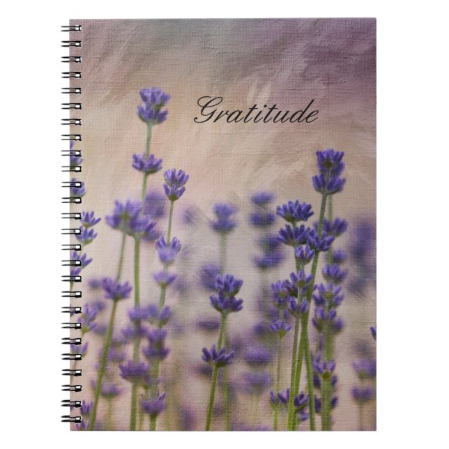 Carnet Fleurs de lavande de gratitude (Devant)