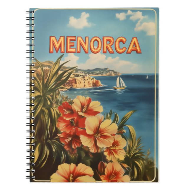 Carnet Fleurs de Menorca vintage (Devant)