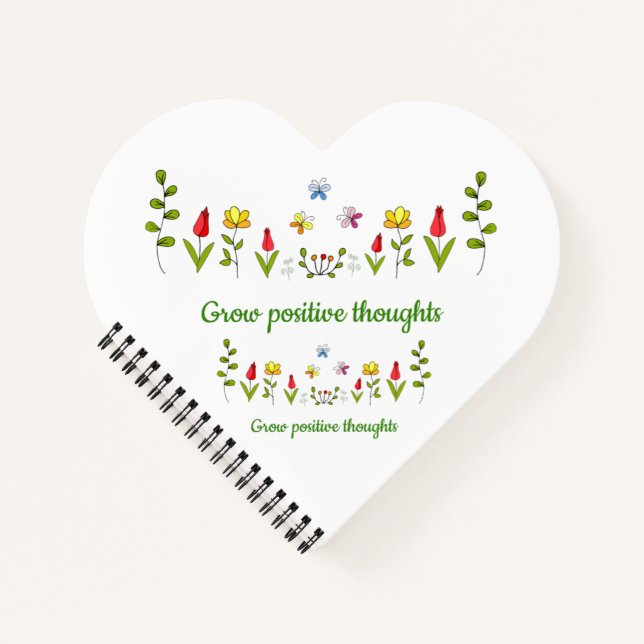 Carnet Fleurs de pensées positives  (Devant)
