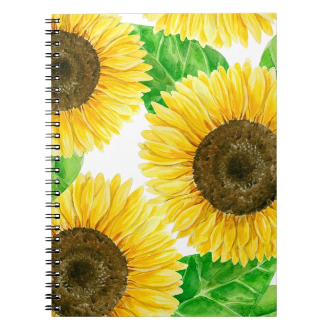 Carnet Fleurs de soleil (Devant)