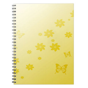 Carnet Fleurs de soleil sur papillons