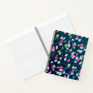 Carnet Fleurs de tulipe du jardin printanier Fleur d'aqua