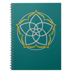 Carnet FLEURS DE VENUS / Vénusblume Lotus SILVER OR