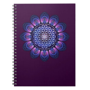 Carnet FLEURS DE VIE / Blume des Lebens - Mandala II