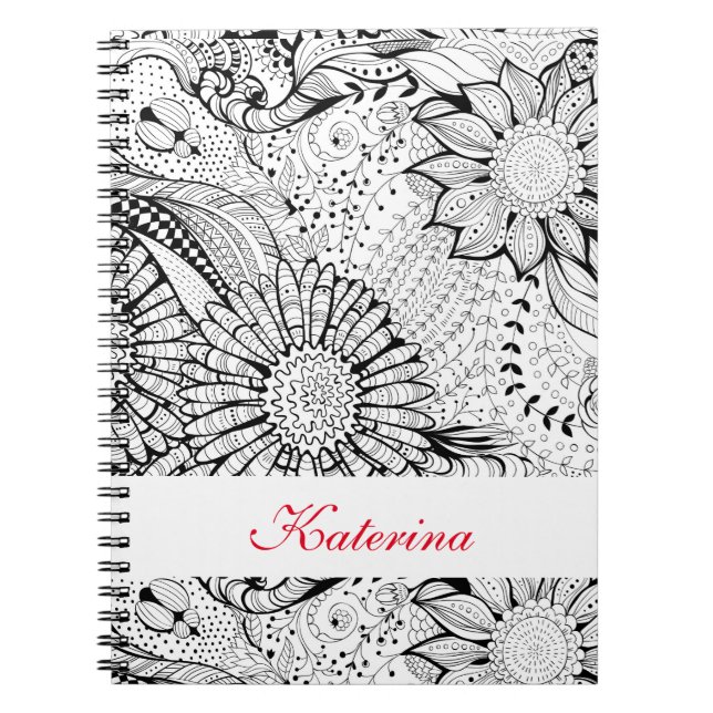 Carnet Fleurs décoratives (Devant)