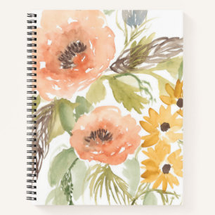 Carnet Fleurs D'Été Fin I