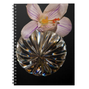 Carnet Fleurs et cristal