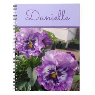 Carnet Fleurs florales florales florales à fleurs violett
