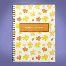 Fleurs jaunes et orange modernes personnalisées