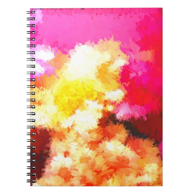 Carnet Fleurs lumineuses Abstraites (Devant)