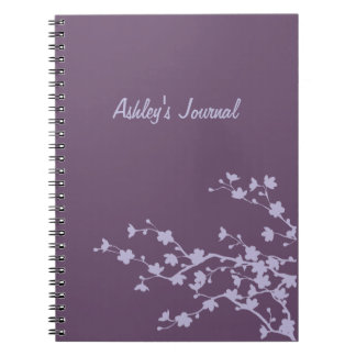 Carnet Fleurs mauve