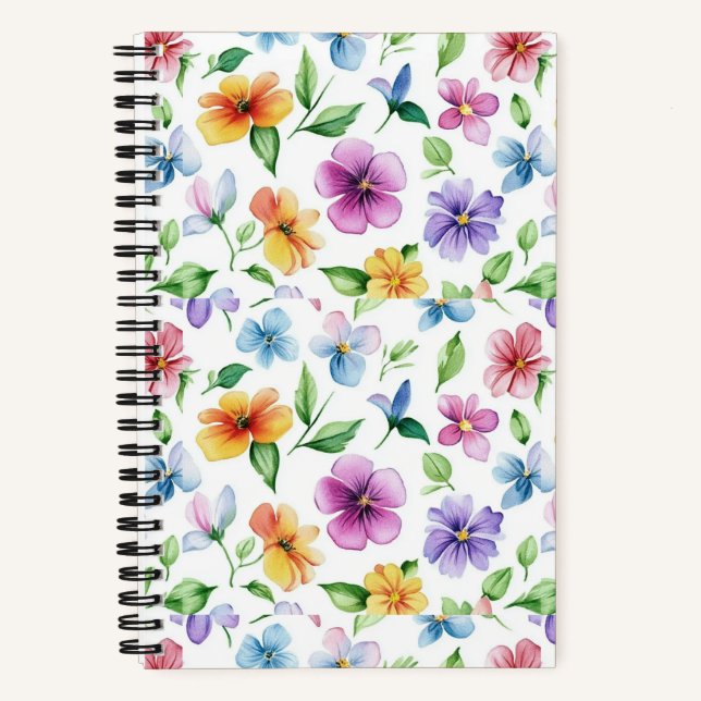 Carnet Fleurs Motif Floral Sublimation-95652 (Recto)
