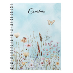 Carnet Fleurs Papillon Ladybug Meadow