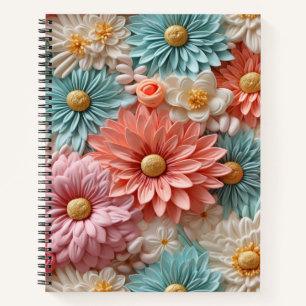 Carnet Fleurs Pastel
