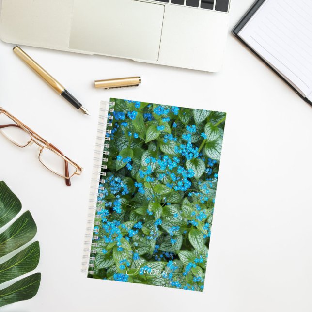 Carnet Fleurs Petit Bleu Brunnera Floral (In Situ)