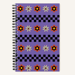 Carnet Fleurs Punk Rétro