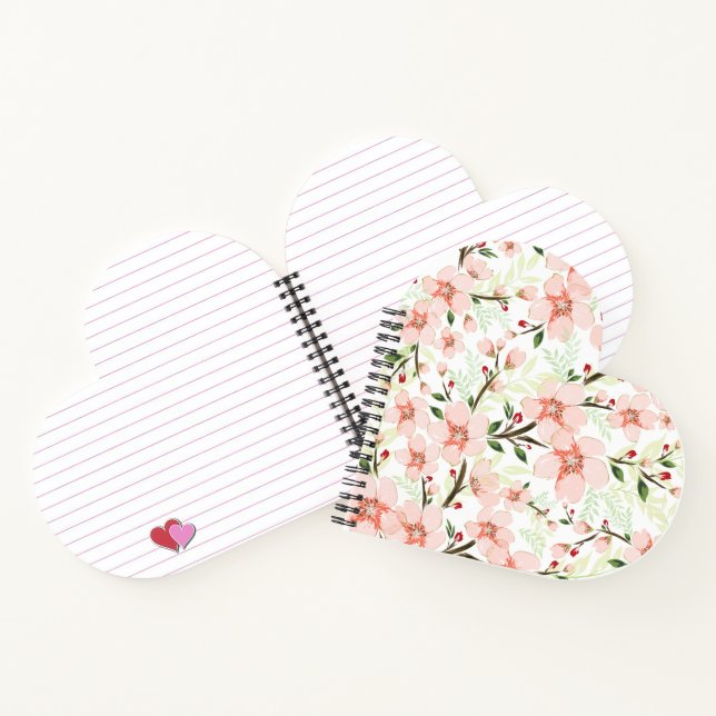 Carnet Fleurs roses (Intérieur)