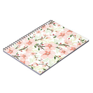 Carnet Fleurs roses