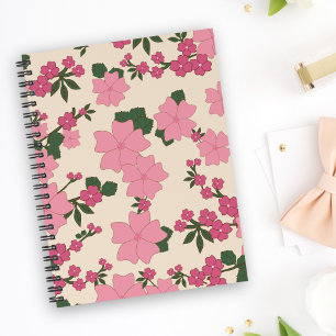 Carnet Fleurs Roses, Motif Floral, Motif De Fleurs