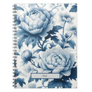 Carnet Fleurs sauvages de Chinoserie Bleue