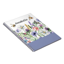 Carnet Fleurs sauvages et abeilles
