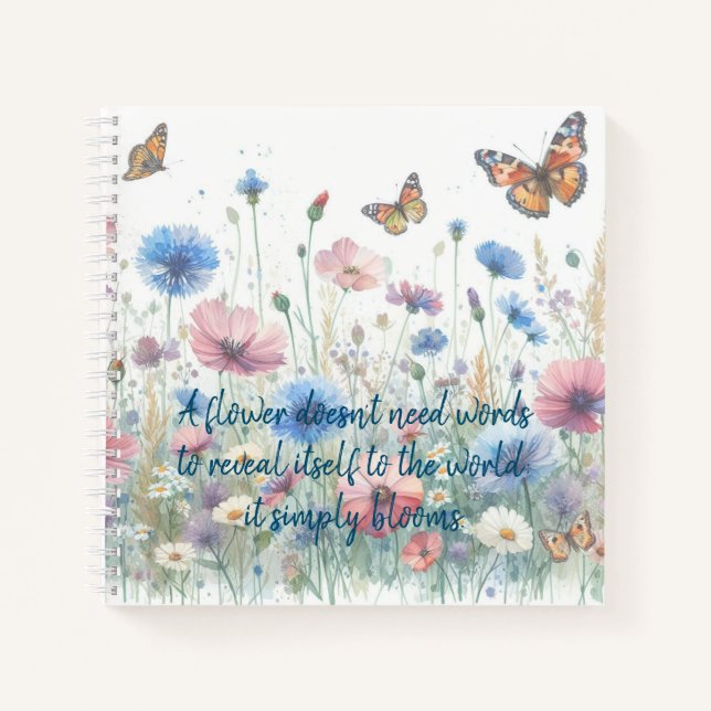 Carnet Fleurs sauvages et devis (Devant)
