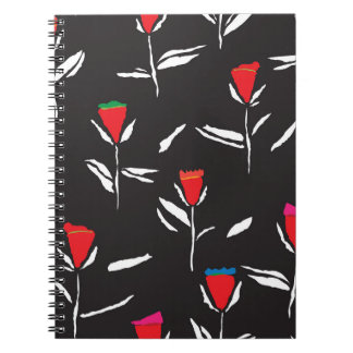 Carnet Fleurs stylisées : Elégance Motif Vintage