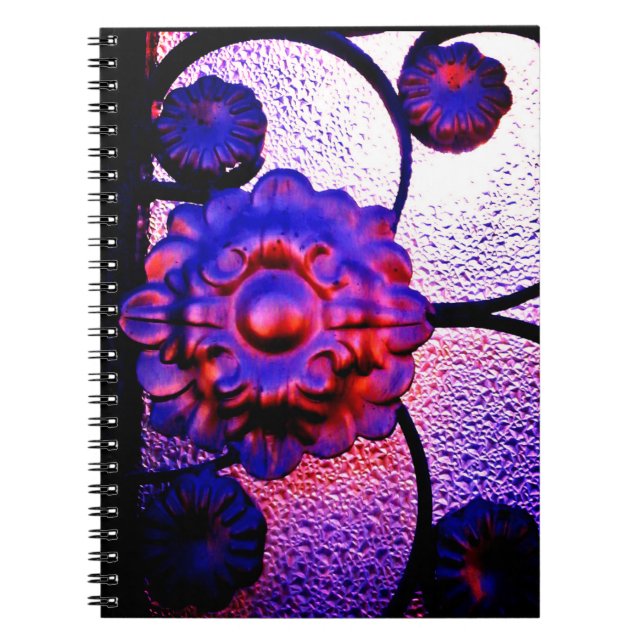Carnet Fleurs violettes (Devant)
