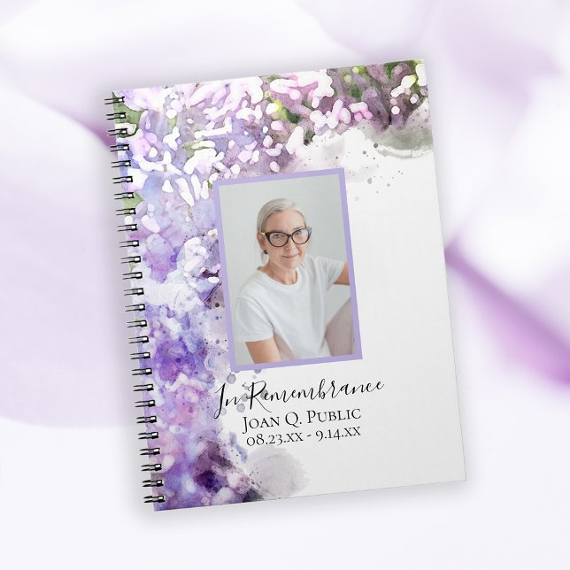 Carnet Fleurs violettes Lilac Fête de la vie (Créateur téléchargé)